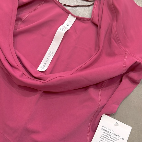 Lululemon 🍋 NWT Align T-shirt Pink Lychee - Picture 4 of 4